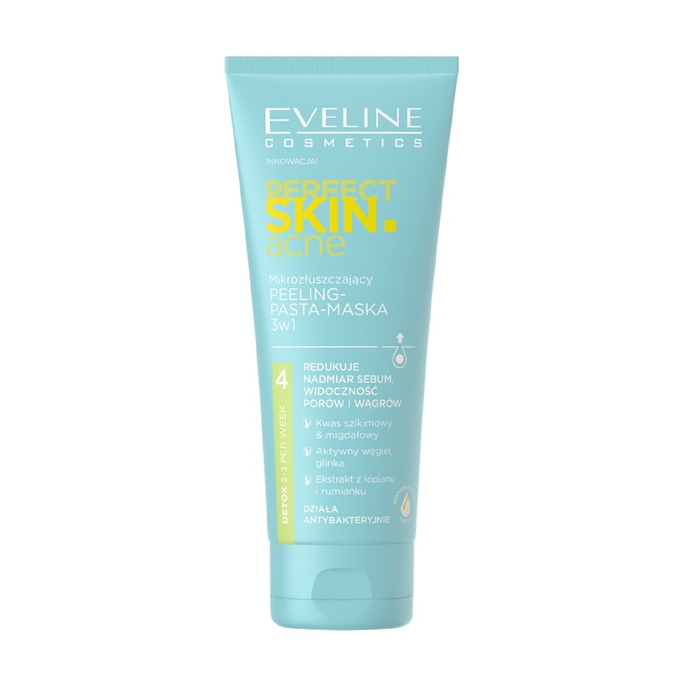 Мікровідлущувальна пілінг-паста Eveline Cosmetics Perfect Skin Acne, 75 мл